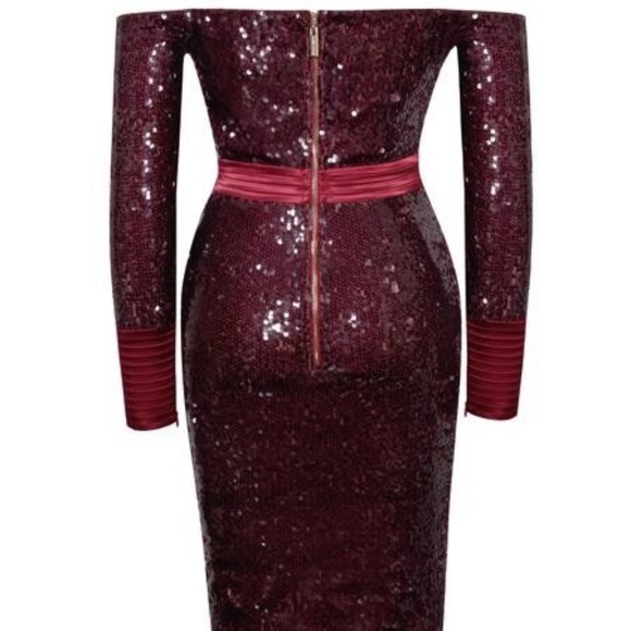 New with tags Miss circle Stunning sequin off the shoulder party dress xsmall - Picture 4 of 4